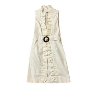 An Original Milly of New York White Button Dress
